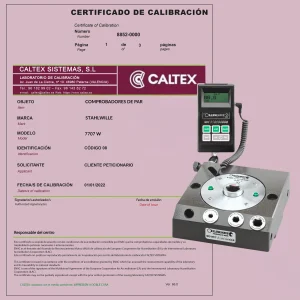 Calibración de Equipo electrónico de medida de par