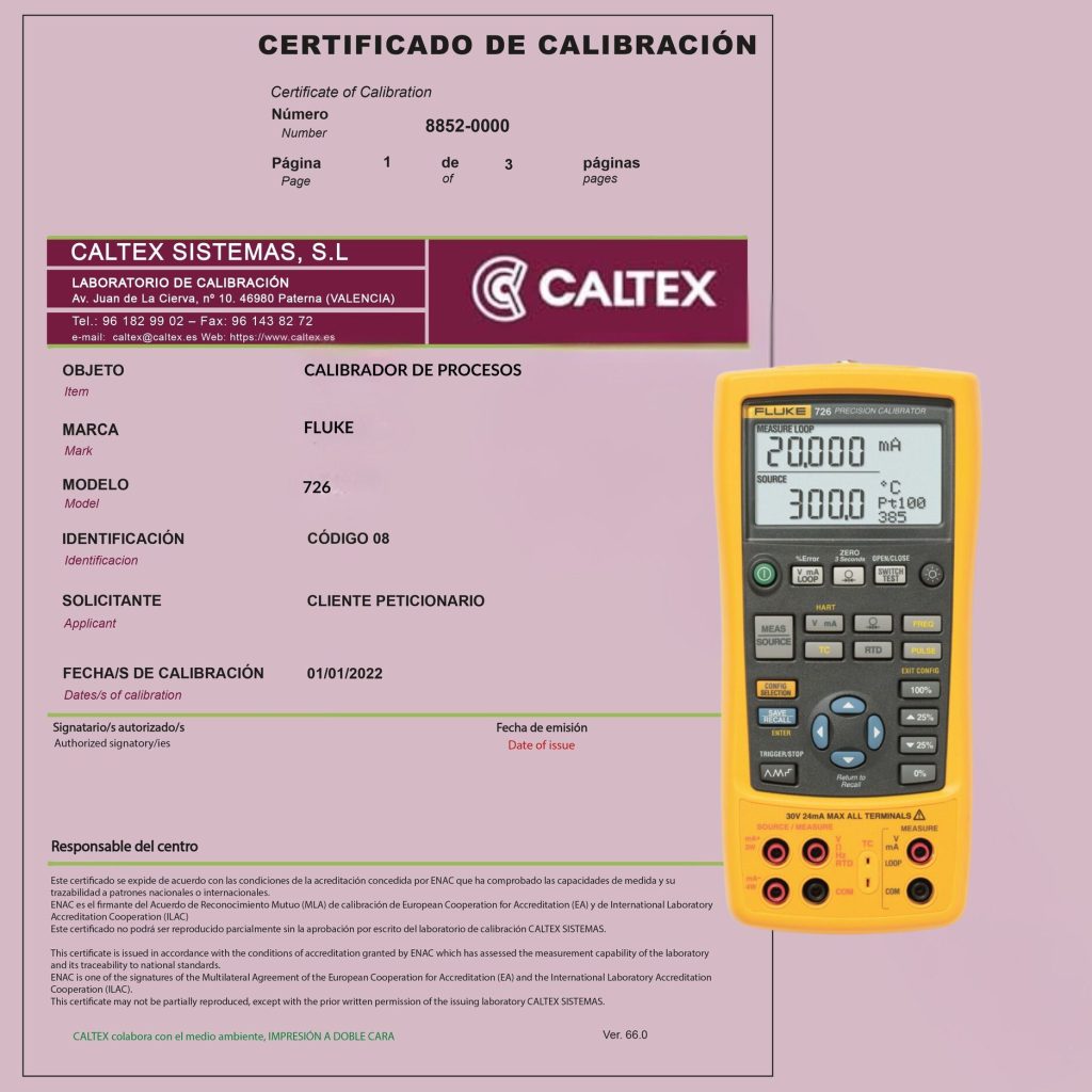 Calibración de Calibradores de Procesos