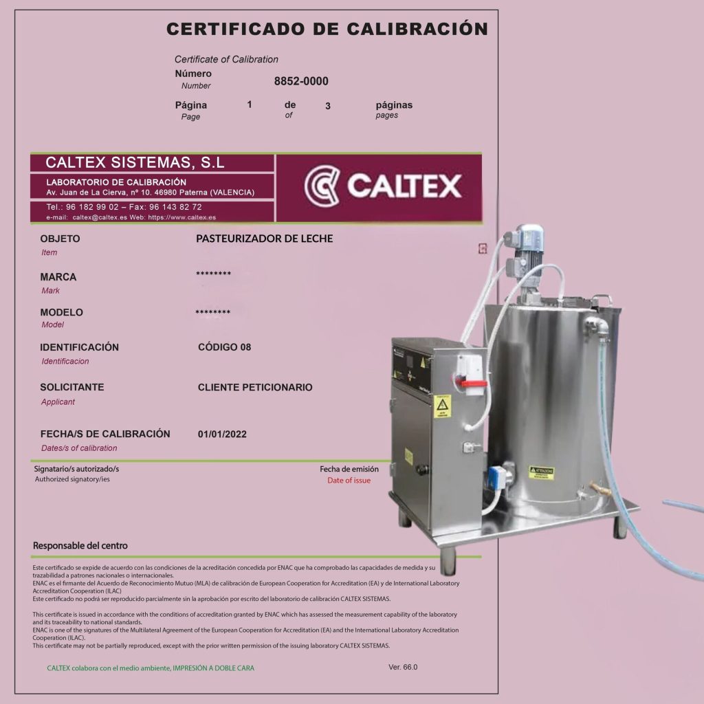 Calibración de Sondas del Pasteurizador