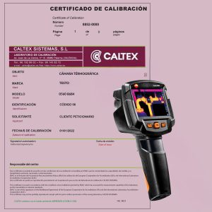 Calibración de cámaras termográficas testo