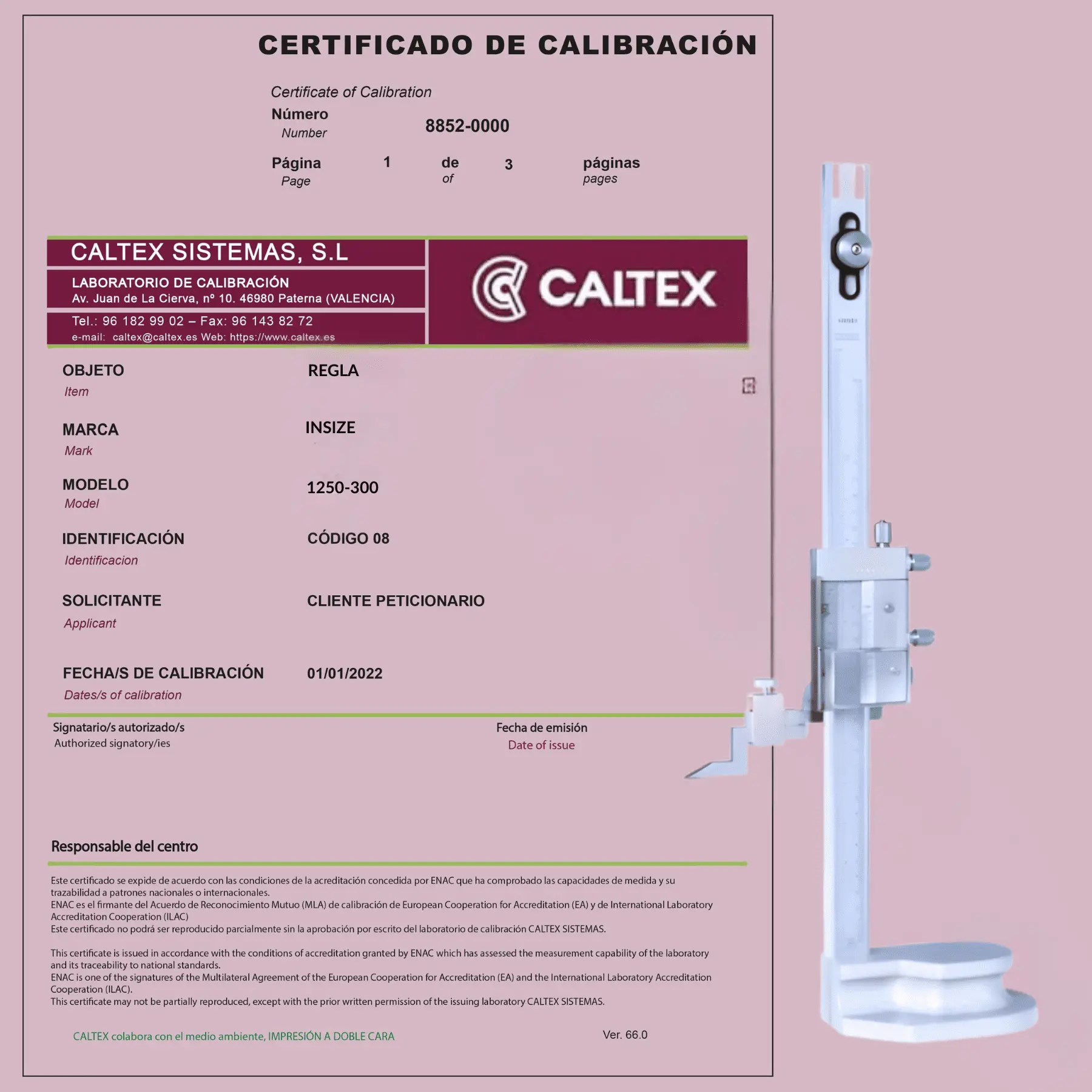 Calibración de reglas