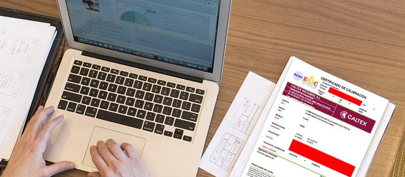 validez del certificado de calibración